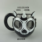 301-400ml / Unicorn white ceramic cup