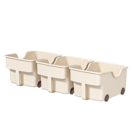 Cross-border Kitchen Storage Box Cabinet Desktop Storage Plastic Cabinet with Pulley Pot Lid Seasoning Storage Rack Amazon