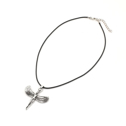 Viking Retro Goddess Wings Angel Wings Pendant Necklace Trendy Fashion Norwegian Style Party Accessories Wholesale