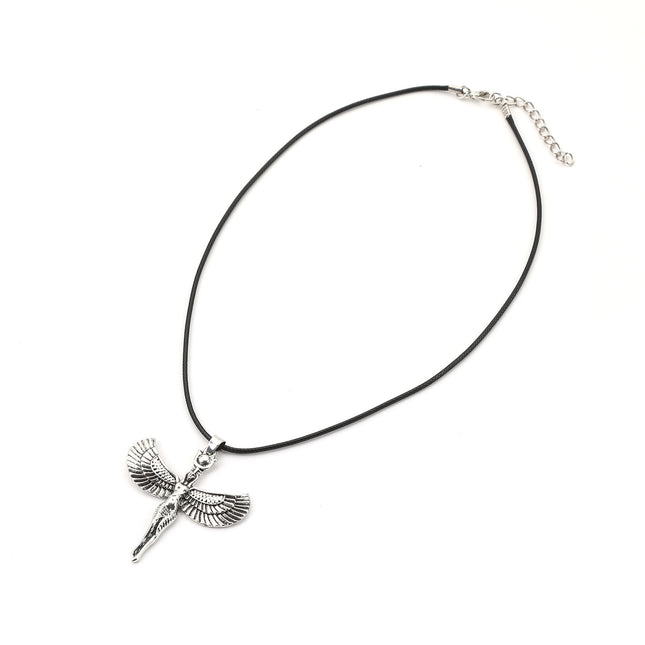 Viking Retro Goddess Wings Angel Wings Pendant Necklace Trendy Fashion Norwegian Style Party Accessories Wholesale