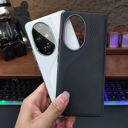 For Honor 200pro Mobile Phone Case New Style Stitching Leather Contrast Color Honor 100/200 Advanced Sense Protective Case