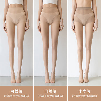 Silk Stockings Women's Summer Ultra-thin Anti-hook Silk Pantyhose Skin-color Bare Light-sensitive Leg Artifact Skin-beautifying Sunscreen Flesh-colored Silk Stockings