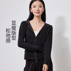 Mysterious black [hooded top] / M【 45-52.5kg 】