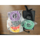 5-piece set (tpe4.5mm) yellow + red + black + purple + green [storage bag + door buckle]