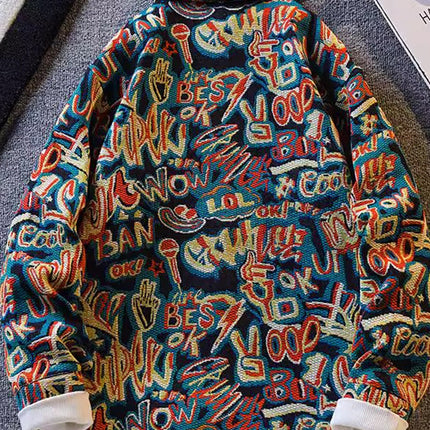 Vintage Ethnic Style Woven Jacket Men's Autumn Jacket Men's High-end Sense Handsome Lapel Shirt Home Figure# XXF035