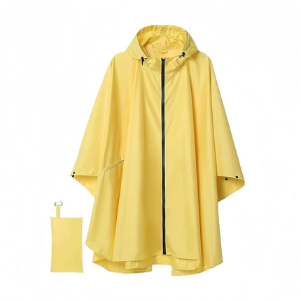 Amazon Fashion Cloak Raincoat Adult Men and Women Zipper Cloak Raincoat Poncho Backpack Cycling Outdoor Camping