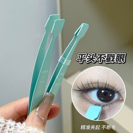 Honey small box handy under eyelash tweezers novice clip grafting tweezers eyelash clip gold feather clip high precision wholesale tweezers