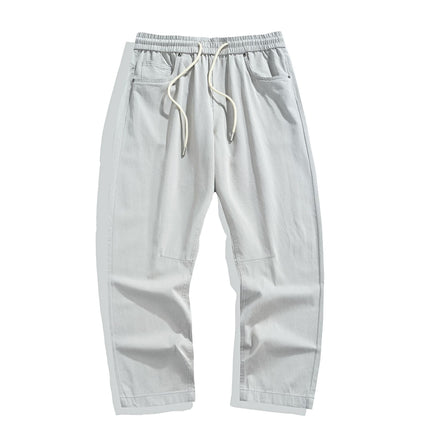 Mingge | 2025 Summer Thin Lyocell Casual Pants Men's American Retro Trendy Brand Loose Wide-Leg Straight Trousers