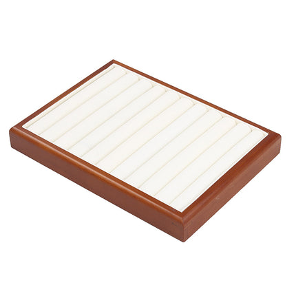 Solid wood watch tray earrings rack ring tray household jewelry rack storage tray bracelet rack stall jewelry display stand