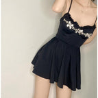 Black two piece suit / L 47.5-52.5kg