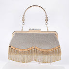 Dancing tassé bag golden portable O-chain / 23.5X12X5.5cm