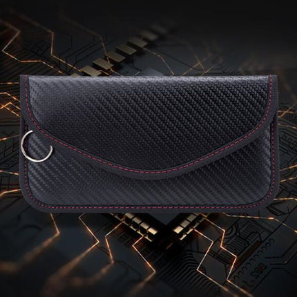 New Carbon Fiber RFID Car Shielding Key Case Mobile Phone Signal Shielding Bag Faraday Anti-theft Brush Shielding Bag