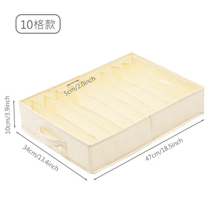 Storage Box Wardrobe Clothes Sorting Storage Box Household Fabric Folding Underwear Underwear Sweater Compartment Storage Artifact
