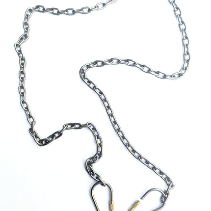 Pure titanium welded joint industrial chain corrosion-resistant lightweight dog chain pet chain outdoor anti-slip chain clothes titanium chain