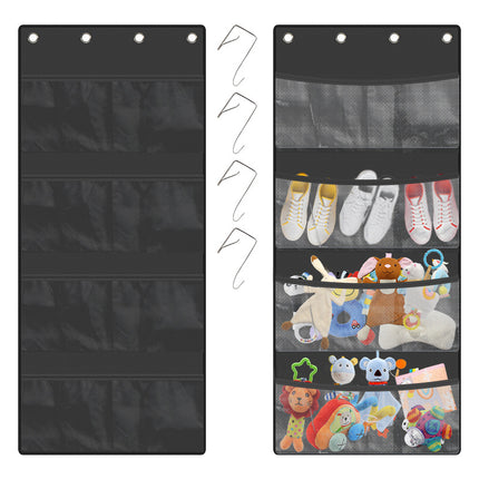Fabric Door Rear Storage Hanging Bag Large Capacity Plush Toy Storage Bag Hanging Grocery Hanging Pocket Dormitory Artifact