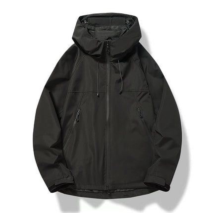 Spring and Autumn Thin Single-Layer Jacket with Printed Logo, Outdoor Mountaineering Clothing, Workwear, Windproof and Waterproof Casual Light Hiking Jacket
