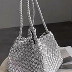 Silver with small bag (not purely hand-woven) / Length 11*width 14*height 15*