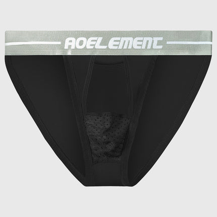 Gunshot Separate Underwear Vein Men's Briefs Breathable U-Convex Sperm Ice Silk Scrotum Curvose Shorts Head