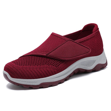 Walking Shoes for Women, Soft Soles, Comfortable and Not Tiring for Feet, Mother's Shoes, Mesh Breathable and Not Stuffy for Middle-Aged and Elderly Velcro Rehabilitation Shoes