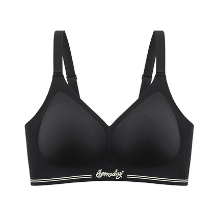 Plus Size Large Bust Minimizing Seamless Bra for Women, Wireless, Comfortable, Push-Up, Anti-Sagging, Thin Style, for Curvy Women