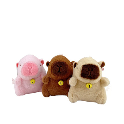 Internet Popular Cute Cute Cappibala Pendant Plush Toy Doll Capybara Bag Pendant Keychain Doll Doll