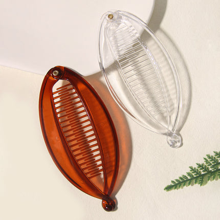 Europe and the United States cross-border 4 color acrylic fish clip flat splint clip fashion hairpin clip girl ponytail hair accessories wholesale
