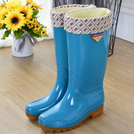 Shenshen Rain Boots for Women, Non-Slip, Waterproof, High-Top, Cotton-Padded, Warm, Suitable for All Seasons, Lightweight, Non-Slip Rubber Shoes
