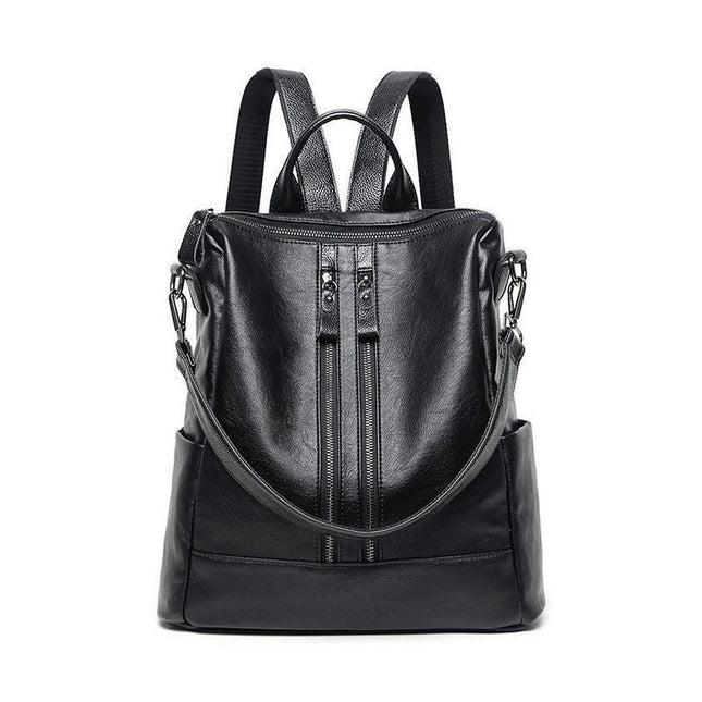 [Soft leather texture] Guangzhou bag backpack women's 2025 new Korean-style large-capacity college-style mummy backpack