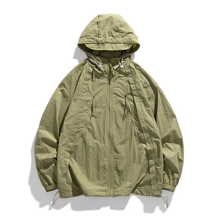Sun Protection Clothing Men's Summer Cardigan Thin Breathable Jacket New Anti-Uv Outdoor Fishing Men's Sun Protection Clothing