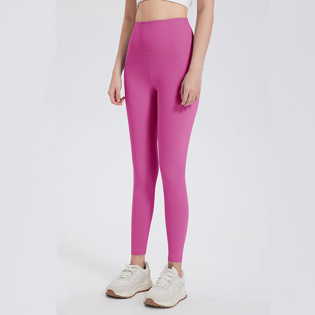 New Naked Sports Yoga Pants High Waist Hip-lifting Elastic Tight Running Sports Fitness Clothes Peach Hip in stock