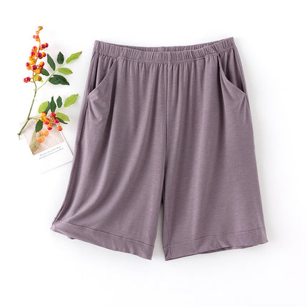 [Qingdao Jishuang Knitting] Women's Mulberry Silk Homewear Shorts Pajamas Modal Thin Pajamas Five-Point Pants Summer