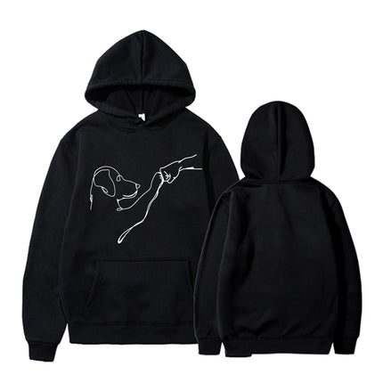 2024 Men's and Women's New Women's Printed Long Sleeve Hoodie Sweatshirt