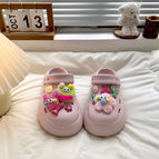 Pink-(including plush cartoon accessories) / 36-37