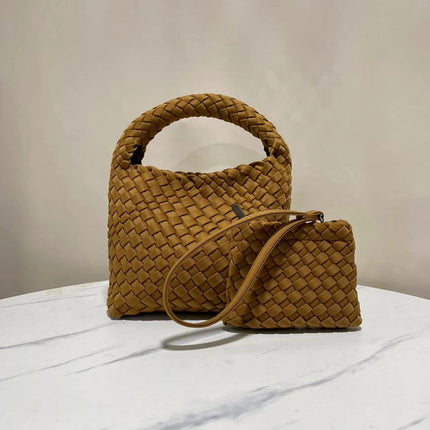 Neoprene Woven Chain Crossbody Bag / Sac Tressé Néoprène Chaîne