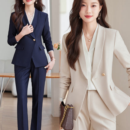 Suit suit Women's Autumn and Winter New Business Suit Jacket Medical Beauty Store Manager Broadcasting Workplace Interview Teacher's Tooling