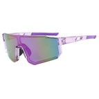 Transparent purple frame purple film