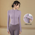 Tipsy purple-waist slimming + built-in pockets / S