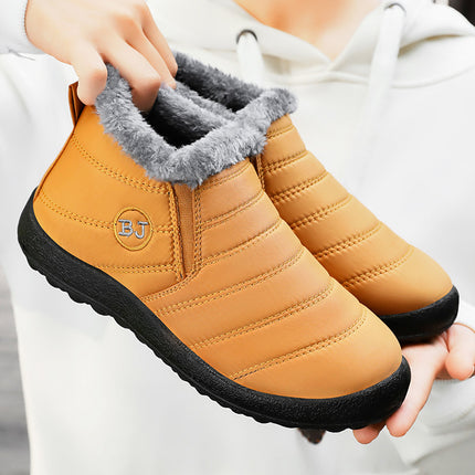 Cotton shoes winter new foreign trade couple snow boots fleece-lined thickened cotton boots polyurethane warm casual walking shoes