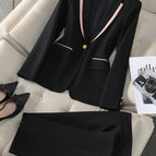8875 Black Jacket + Pants Polyester 83% Viscose 15% Spandex 2% / 4 XL