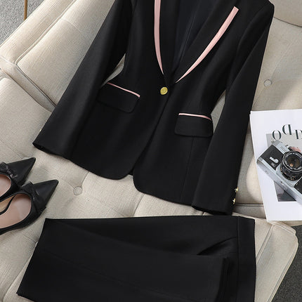 New Orange Professional Small Suit Jacket High-grade Suit suit Suit Spring and Autumn Short Skirt Small Hugh