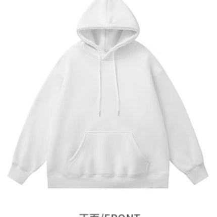 2024 New Arrival Small fleece-lined Thickened Loose Hoodie Customized Student Joker Hoodie Casual Fashion