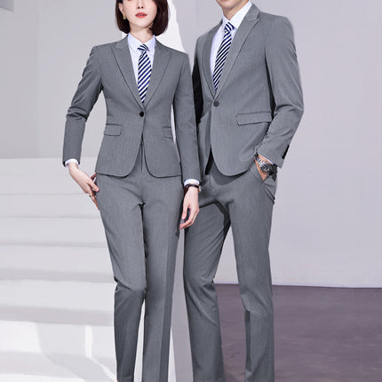 Suit Men's and Women's suit Workplace Dress Business Suit Elastic Slim Fall/Winter Two-button Jacket 4S Sales
