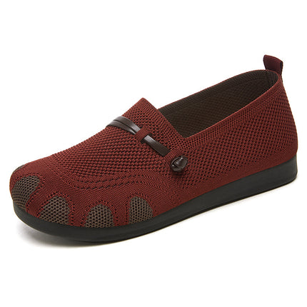 Women's Shoes 2026 New Style Single Shoes Temu Dropshipping Versatile Casual Shoes for Women with Wide Feet Slip-On Mom Shoes