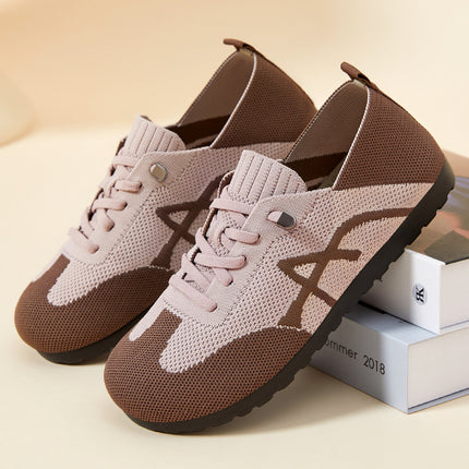Shoes for Middle-Aged and Elderly Women, Summer Breathable and Comfortable Single Shoes, Factory Direct Sales, Soft-Soled Casual Slip-On Mesh Mom Shoes