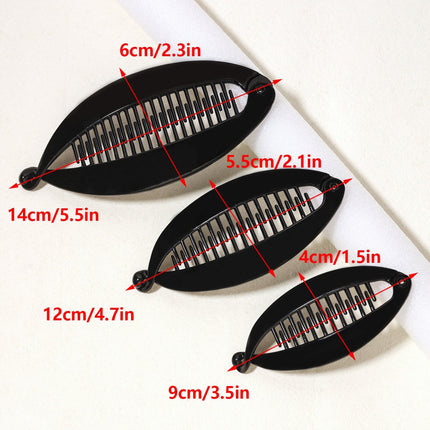 Europe and the United States cross-border 4 color acrylic fish clip flat splint clip fashion hairpin clip girl ponytail hair accessories wholesale