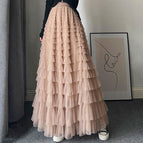 Champagne / M (17 rows of skirt length 85cm wide)