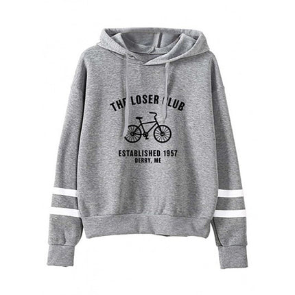 in stock foreign trade cross-border bicycle the loser olub printed parallel bars striped sweater autumn and winter Europe and the United States