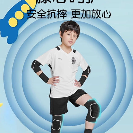 Sports special knee pads elbow pads children's anti-fall basketball breathable football running boys wrist pads suit thin summer