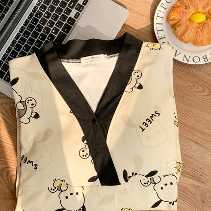 Chest Pad Moon Dress Spring and Autumn Cotton Postpartum Breastfeeding dress Summer Nightgown for Pregnant Women Nightgown During Pregnancy Feeding Nightgown