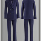 Single piece navy blue suit / S